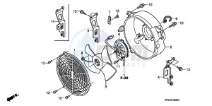 TRX500FPE9 Australia - (U / PS) drawing COOLING FAN