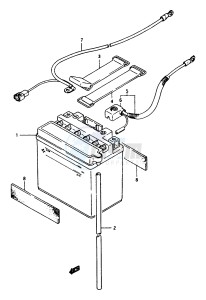 LT-F250 1997 drawing BATTERY