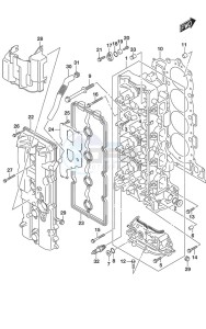 DF 150 drawing Cylinder Head