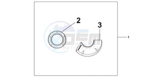 CBR1000RR9 France - (F / CMF REP) drawing CARBON CRANKCASE COVER SET