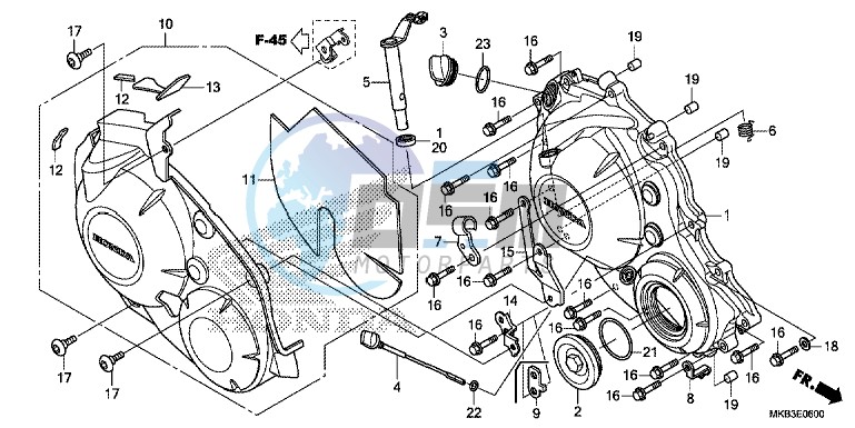 RIGHT CRANKCASE COVER