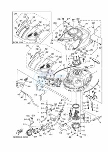 YZF320-A YZF-R3 (B2X8) drawing FUEL TANK