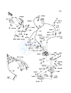 NINJA_ZX-10R_ABS ZX1000KDF FR XX (EU ME A(FRICA) drawing Brake Piping