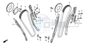 VTX1800C1 drawing CAM CHAIN/TENSIONER