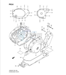 VZ800K9 drawing CRANKCASE COVER