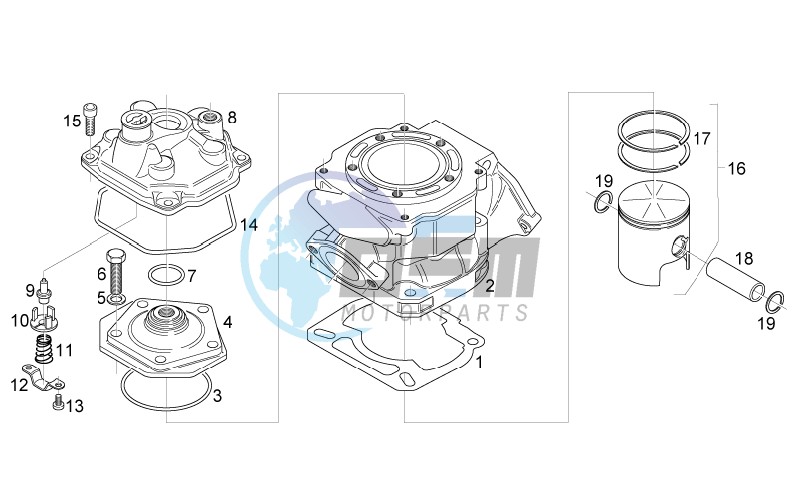 Cylinder - Head - Piston