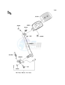 VN1600 CLASSIC VN1600A6F GB XX (EU ME A(FRICA) drawing Brake Pedal