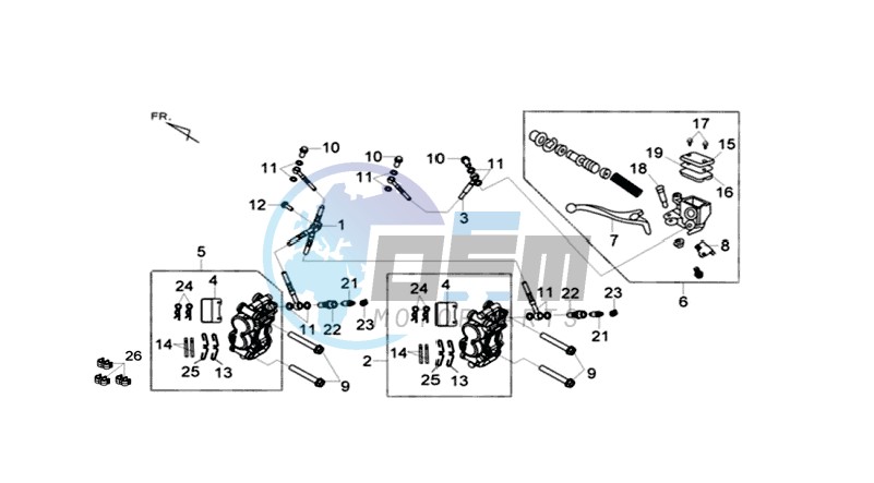 BRAKE LEVER / BRAKE CALIPER / BRAKE LINES