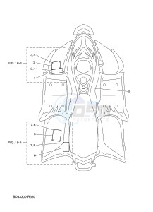 YFM90R YFM09RYXG (BD33) drawing EMBLEM & LABEL 1