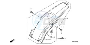 CRF150RBC drawing REAR FENDER