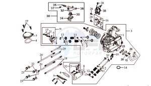 HD 200 drawing CYLINDER HEAD CPL   / THERMOSTAT