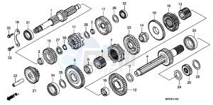 TRX500FPMB drawing TRANSMISSION