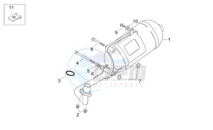 Mojito 125 drawing Exhaust unit