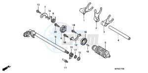 VT1300CXAC drawing GEARSHIFT DRUM