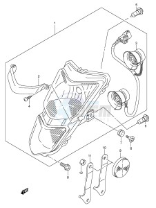 LT-Z400 (E3-E28) drawing HEADLAMP