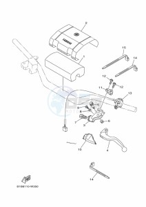 YZ250 (BCRL) drawing HANDLE SWITCH & LEVER