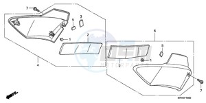 CBF1000TA France - (F / ABS CMF) drawing SIDE COVER