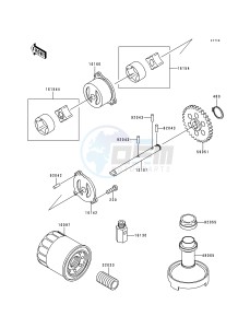 ZX 600 E [NINJA ZX-6] (E4-E6) [NINJA ZX-6] drawing OIL PUMP_OIL FILTER