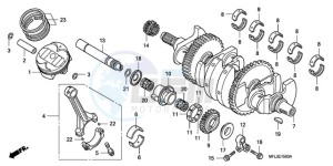 CBR1000RR9 France - (F / CMF REP) drawing CRANKSHAFT/PISTON