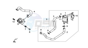 GTS 300i drawing AIRFILTER UNIT