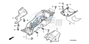 CBR1000RR9 France - (F / CMF MME TRI) drawing REAR FENDER (CBR1000RR)