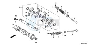 NC700XDC drawing CAMSHAFT/ VALVE