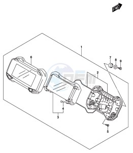 GSX-250RA drawing SPEEDOMETER