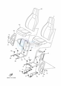 YXZ1000E YXZ1000R (B5JD) drawing SEAT