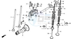 TRX350FM FOURTRAX 350 4X4 drawing CAMSHAFT