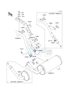 KAF 620 B [MULE 2520 TURF] (B1-B5) [MULE 2520 TURF] drawing MUFFLER-- S- -