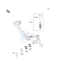 KLX250 KLX250SCF XX (EU ME A(FRICA) drawing Brake Pedal