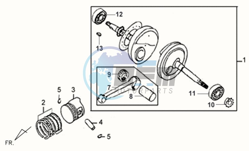 CRANKSHAFT / PISTON / PISTON RING