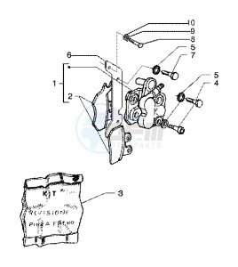 X9 125 SL drawing Brake calipers