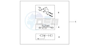 XL125VA E / MKH drawing HEATED GRIP ATT.