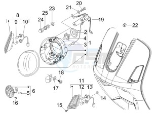 GT 250 ie 60 deg (Euro 3) drawing Head lights - Turn signal lamps