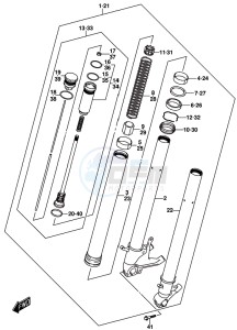 GSX-R1000 ARZ drawing FRONT FORK DAMPER (GSX-R1000AL8 E21)