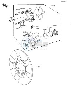 KZ 305 B [CSR BELT] (B1) [CSR BELT] drawing FRONT BRAKE