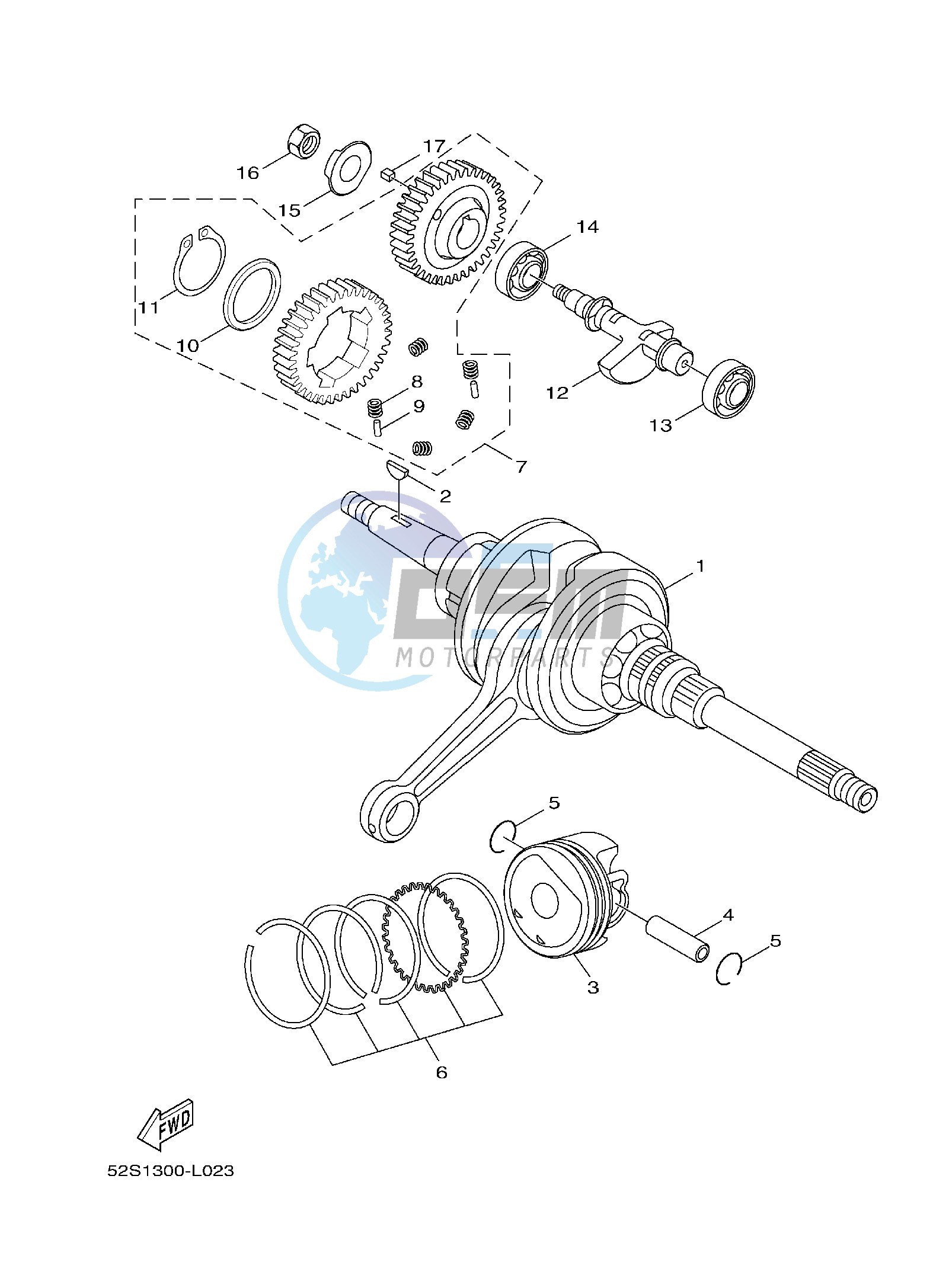 CRANKSHAFT & PISTON