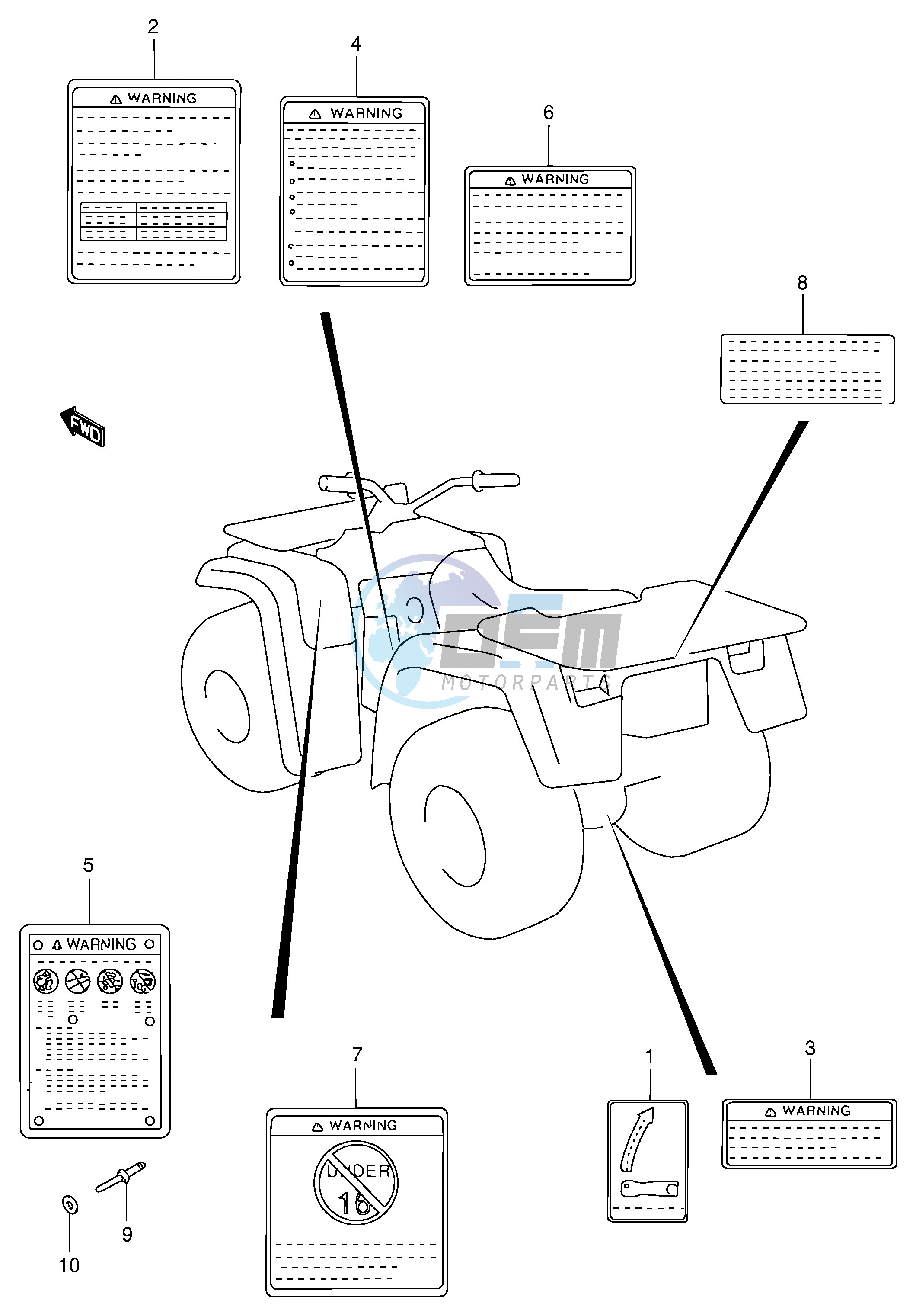 LABEL (MODEL X Y K1 K2)