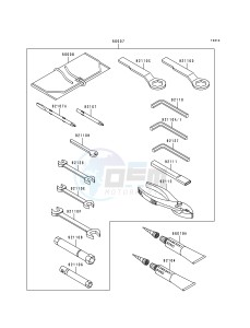 ZX 600 F [NINJA ZX-6R] (F1-F3) [NINJA ZX-6R] drawing OWNERS TOOLS