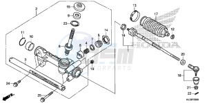 SXS700M2H Europe Direct - (ED) drawing STEERING GEAR BOX/TIE ROD