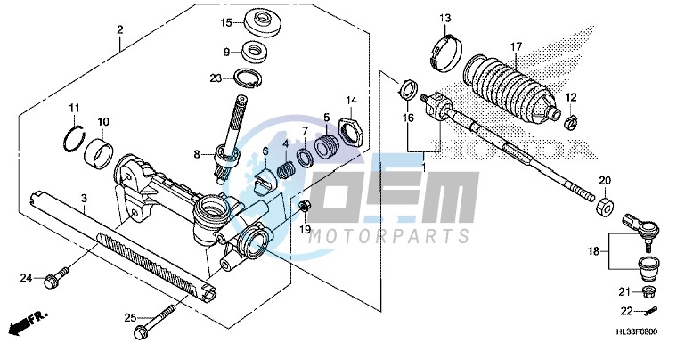 STEERING GEAR BOX/TIE ROD