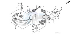 CBR125RW9 Australia - (U) drawing TAILLIGHT