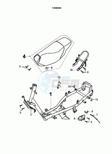 FIGHT ZA 30 (DK) drawing FRAME AND SADDLE