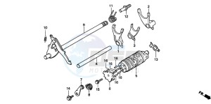 CRM50R drawing GEARSHIFT DRUM/ GEARSHIFT FORK