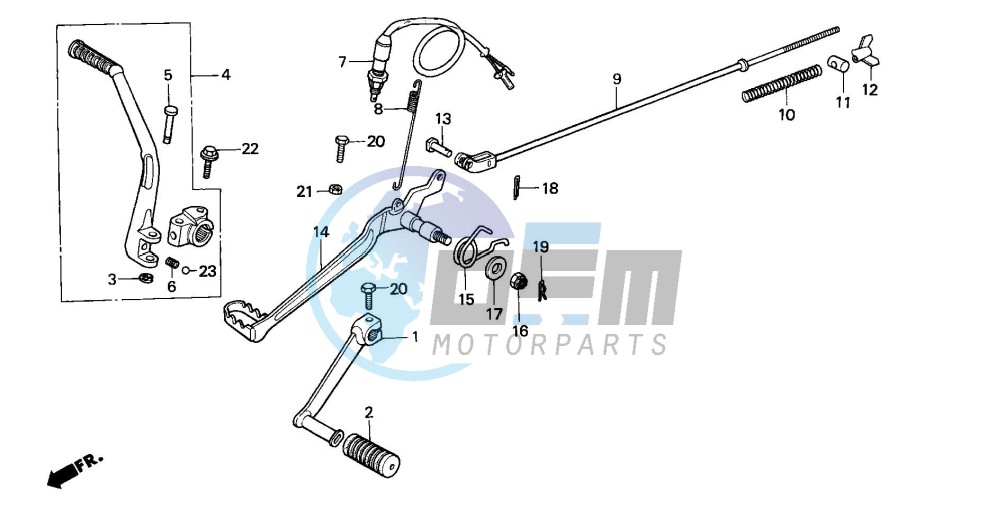 PEDAL/KICK STARTER ARM