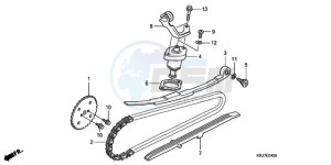 FES1259 Europe Direct - (ED / 2ED) drawing CAM CHAIN/TENSIONER