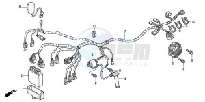 TRX450ER drawing WIRE HARNESS (TRX450R4,5)