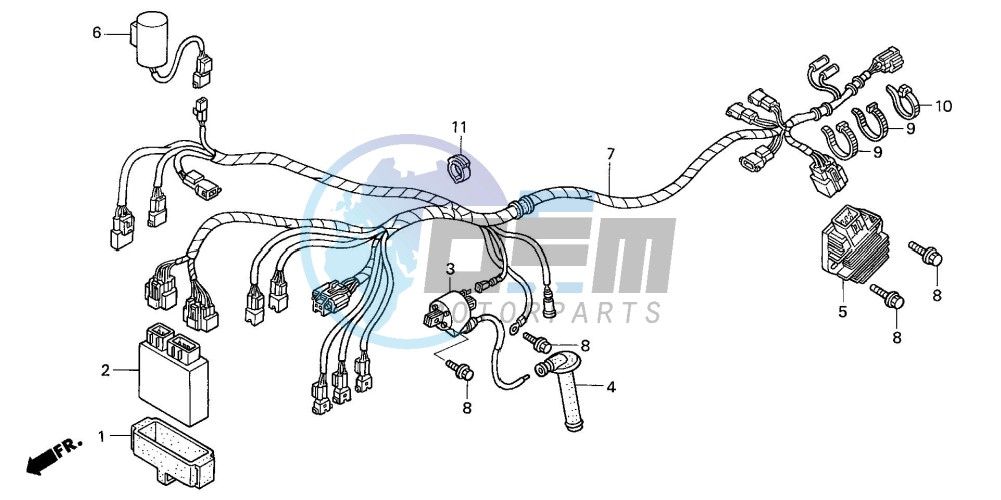 WIRE HARNESS (TRX450R4,5)