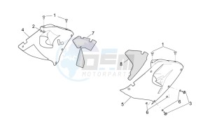 RSV 2 1000 SP drawing Central body - Upper fairings